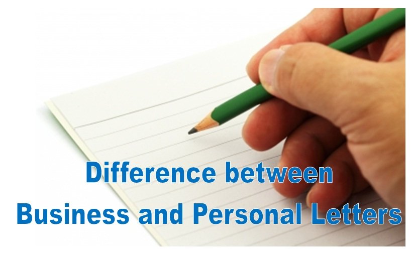 The difference between a business letters and a personal letters