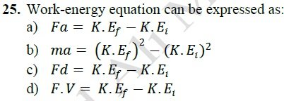 MCQs of Physics 1st year chapter 4