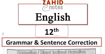 2nd year English Grammar sentence notes