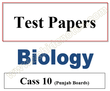 10th class Biology chapter wise tests pdf download