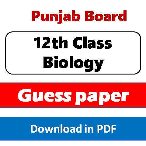 2nd year biology guess paper 2026 all Punjab Board