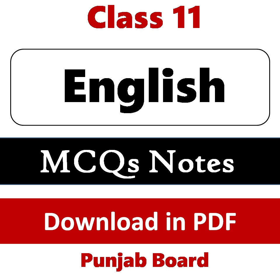 1st year English MCQs Objective Solved Notes