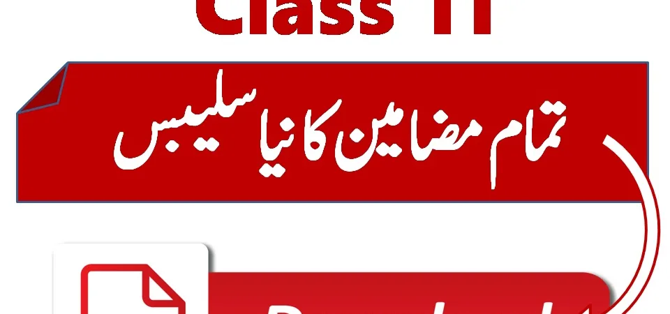 1st year new syllabus 2025 Punjab board