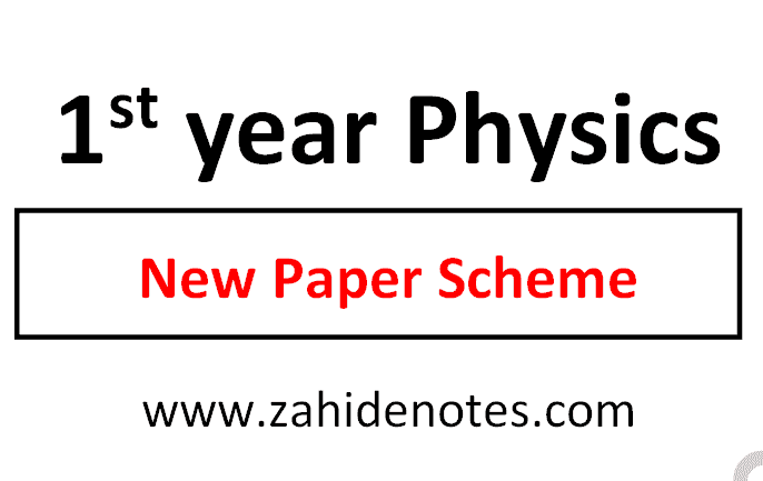 1st year physics pairing scheme 2026 pdf