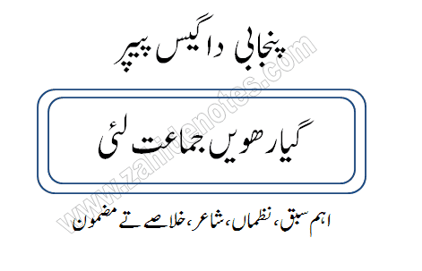 1st year (FA part 1) Punjabi guess paper 2025