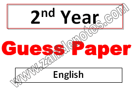 2nd year English guess paper 2026 for Punjab Boards