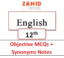 2nd year English Very Important MCQs Solved Notes