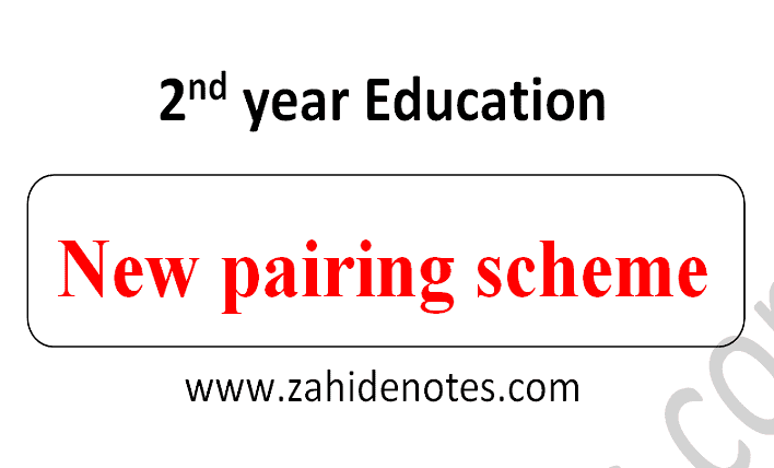 2nd year education pairing scheme 2026