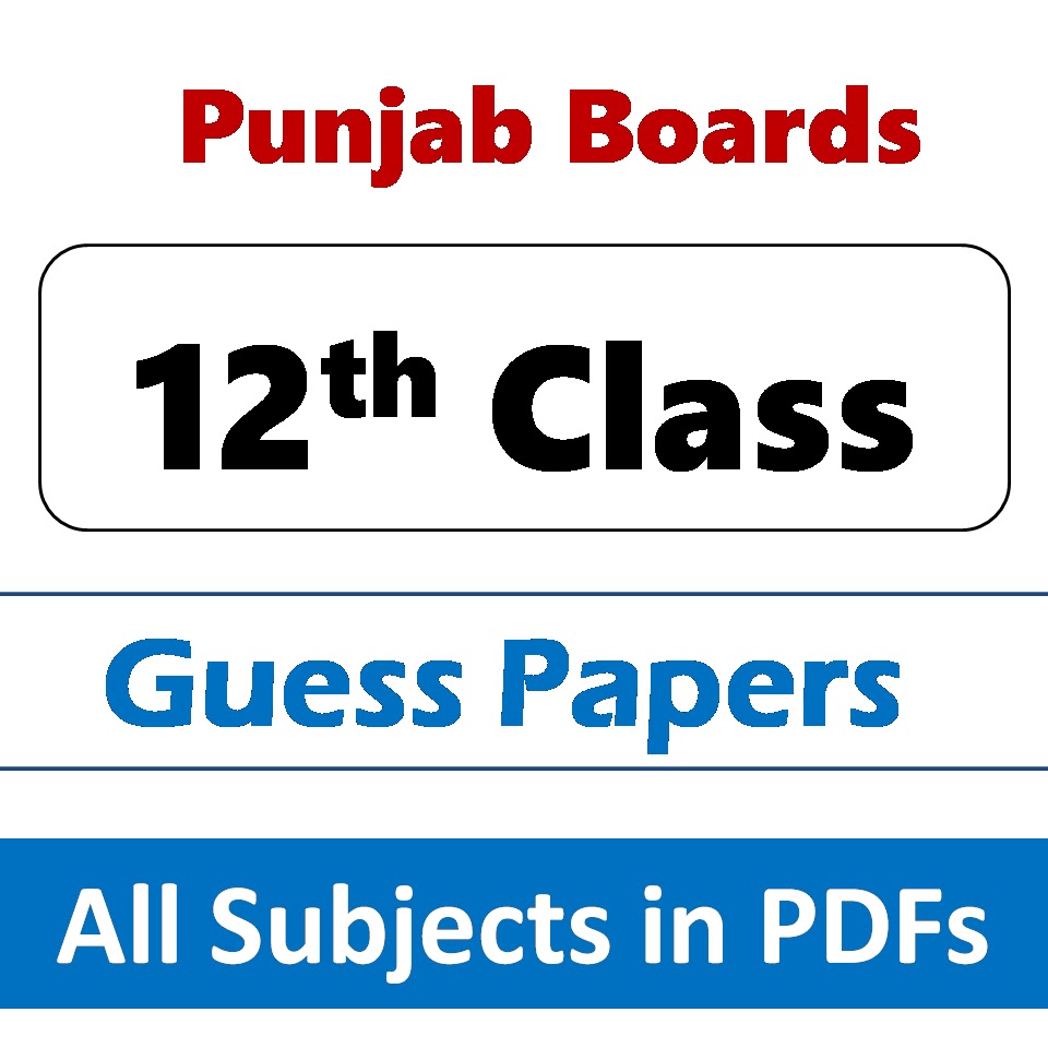 2nd year guess paper 2026 Punjab board