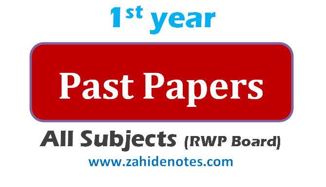 1st year past papers Rawalpindi Board pdf