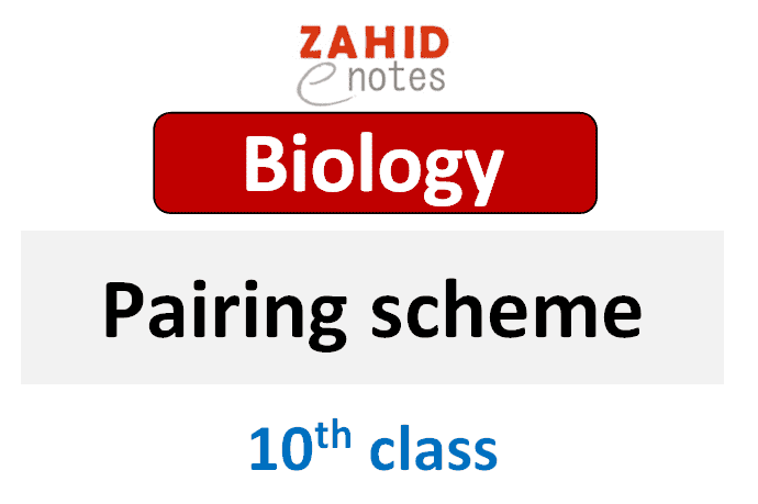 10th class biology pairing scheme 2025