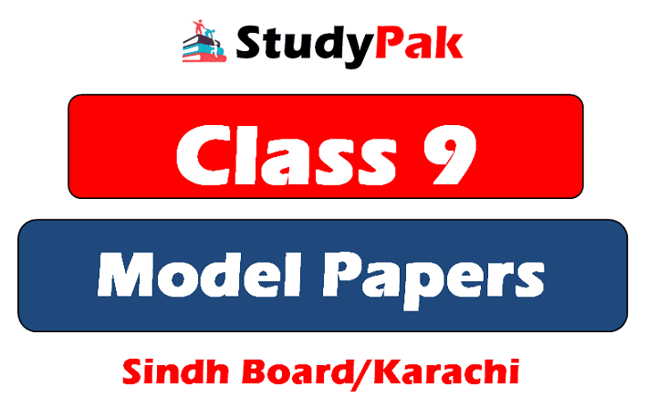 Model Paper Class 9 Sindh Board 2023 PDF download