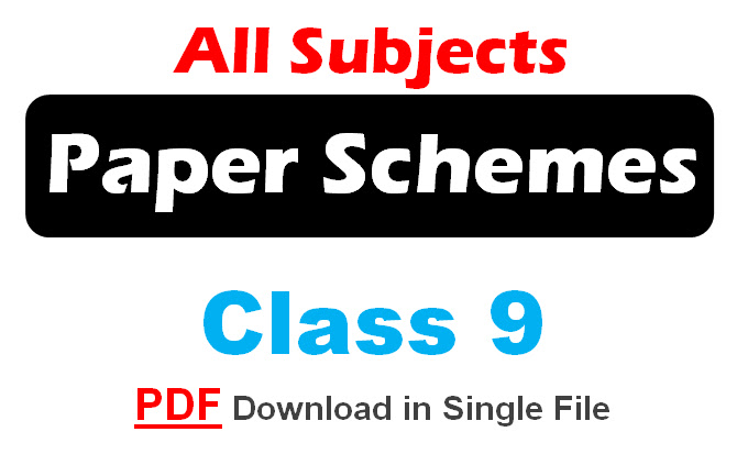 9th class pairing scheme of all subjects 2026