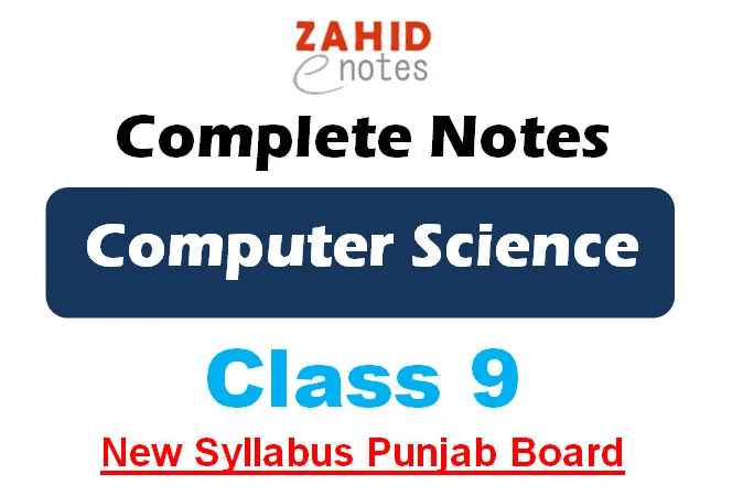 9th class computer science new book notes
