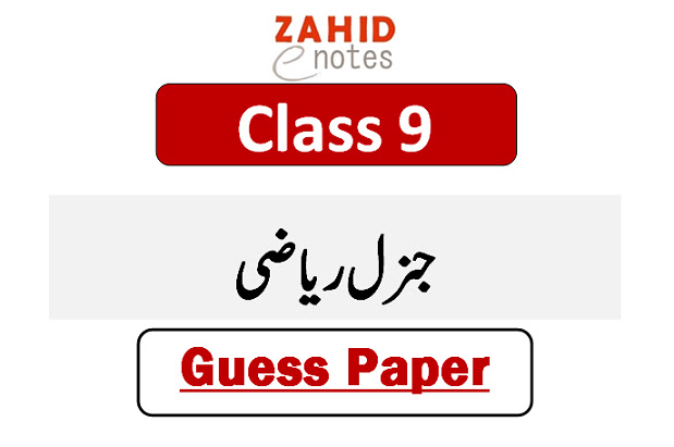 9th class general maths guess paper 2025 urdu medium