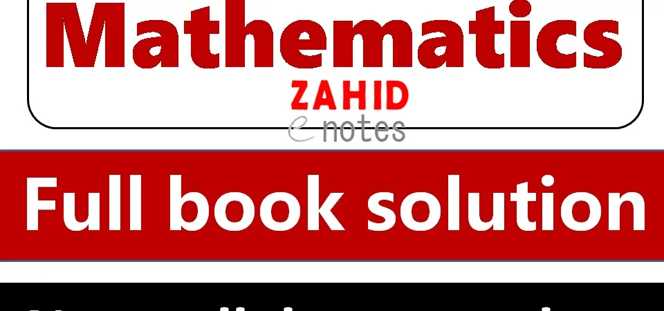 9th class math new book solution pdf notes
