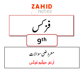9th class physics solved MCQs chapterwise