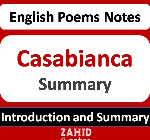 Summary of poem Casabianca by F.D Hemans