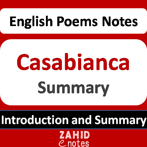 Summary of poem Casabianca by F.D Hemans