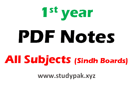 Sindh board notes class 11 pdf download