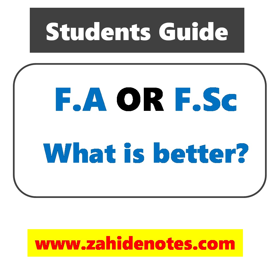 Why to do simple FA Not FSc