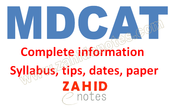 MDCAT 2023 paper pattern, syllabus, date, TIPS
