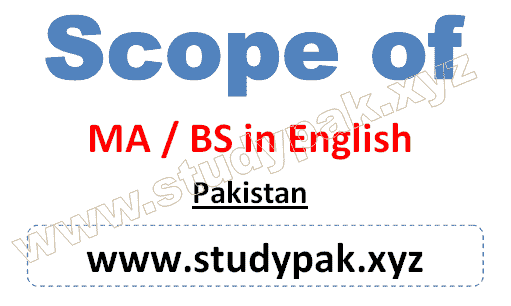 Scop of MA English literature and linguistics in Pakistan