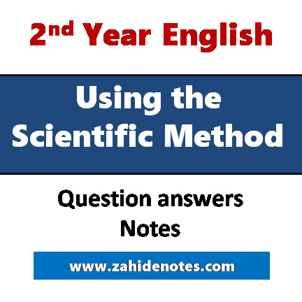 Using The Scientific Method summary and questions answers